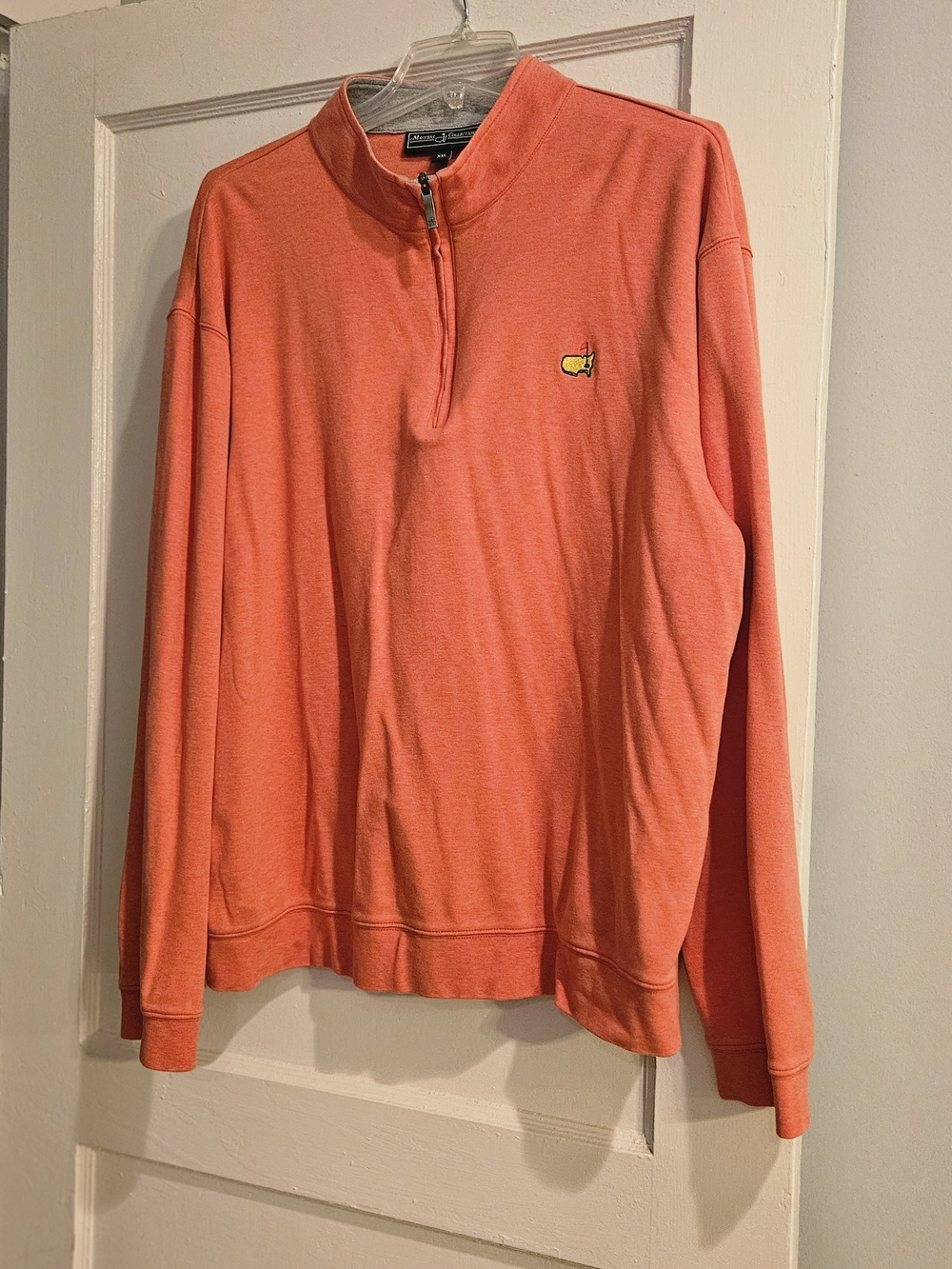 Masters Lightweight Coral Quarter-Zip Pullover Size XXL